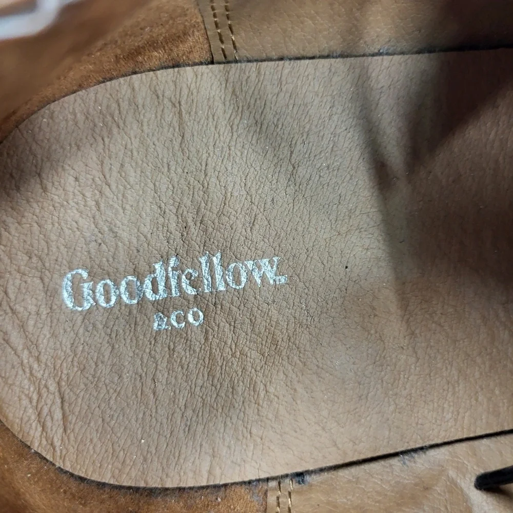 Goodfellow Oxford Shoes Mens 12 Brown Faux‎ Leather  Dress Shoes F317004